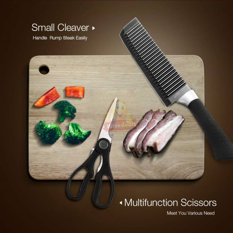 6 Piece Carbon Stainless Steel Knife Set