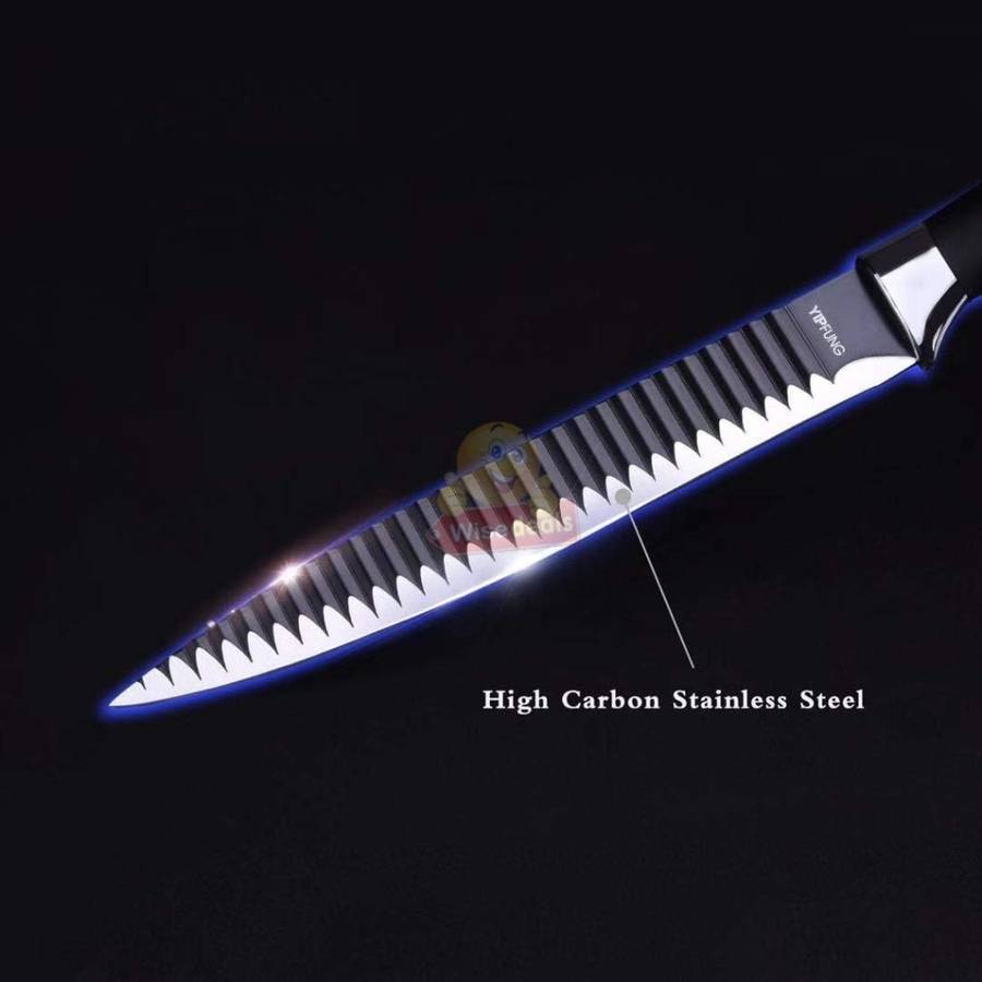 6 Piece Carbon Stainless Steel Knife Set