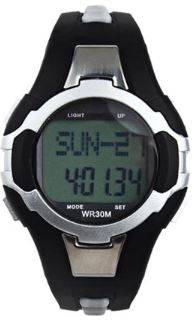 3D Waterproof Sport & Fitness LED Watch with Pedometer, Calories Counter, Heart Rate Monitor -Silver