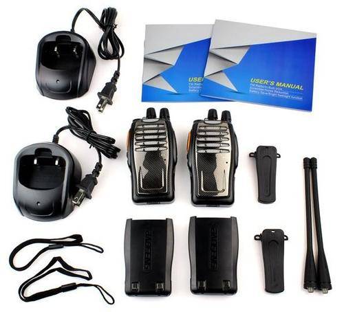 2 Hand Radio's BF-A5 - FM Radio, 1500mA, PC Software Programmable, Belt Clips & Slings