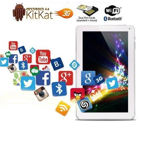 DEMO 7" Blaupunk/Stylus 3G Android 4.4 Tablet Smartphone, 8GB, Dual SIM & Cameras, GPS, Wi-Fi, etc.
