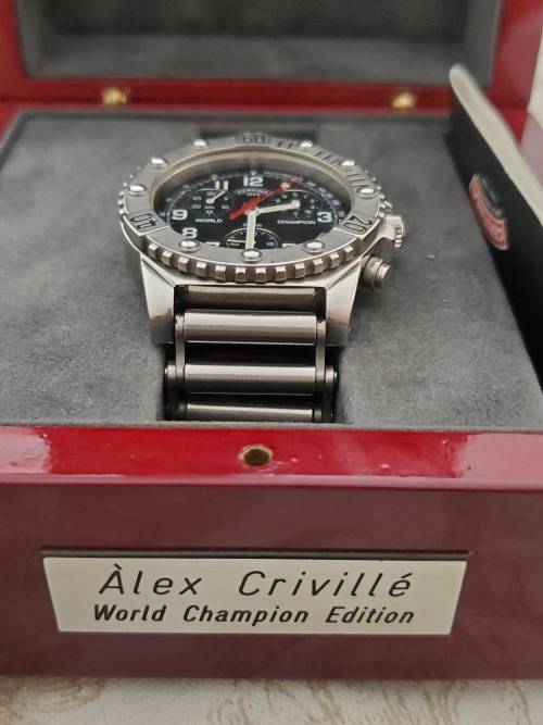 CERTINA. TOGETHER WITH FITTED BOX AND PAPERS Alex Criville, World Champion Edition, No.1101/1999