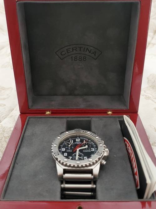 CERTINA. TOGETHER WITH FITTED BOX AND PAPERS Alex Criville, World Champion Edition, No.1101/1999