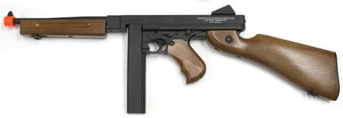 THOMPSON M1A1 MACHINE GUN METAL -AEG