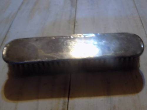 Antique Brush with Silver Hall Marked Cover