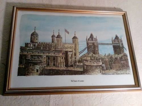 Bernard Smith print of Tower of London in Good Looking Frame
