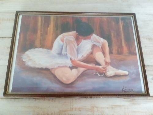 Framed Chris Opperman Ballerina Print - Collection Only
