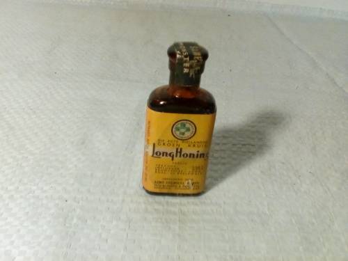 Vintage Real Holland's Green Cross Lunghoney Cough Syrup Sealed Sample Bottle