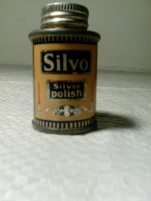 Vintage or Antique Silvo Silver Polish Tin