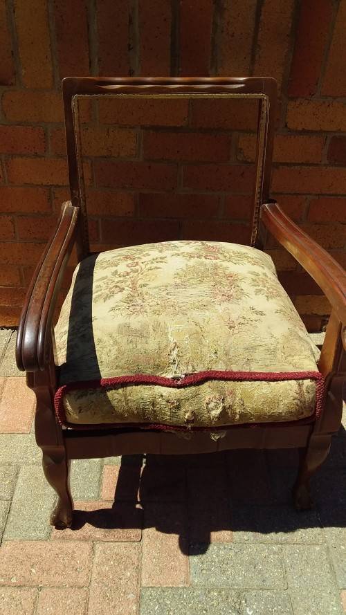 Vintage Ball & Claw Chair - Collection Only