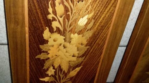 Set of Glazed Still Life Art Etching on wood Wall Hangings