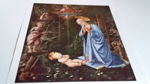 Virgin Adoring the Child - Fra Filippo Lippi (1406? - 1469) Plate