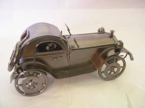 Vintage Metal Car with Turning Wheels # 2