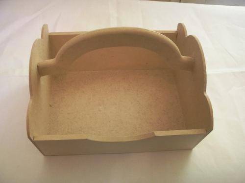 Crafter's Basket for Painting or Decoupage - 19cm x 17cm x 11cm