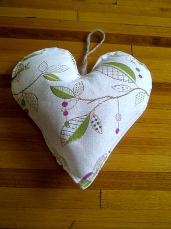 Decorative Material Heart Wall Hanging - 23cm x 20cm