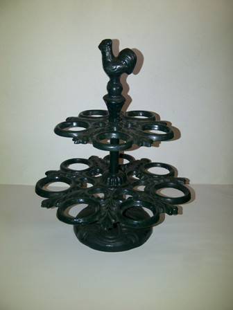 Decorative Cast Iron Egg Stand