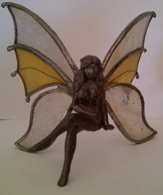 Stunning Metal & Stained Glass Fairy to Add to Your Collection