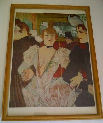 Famous Print of "La Goulue Entering the Moulin Rouge" (1892) by Toulouse - Lautrec