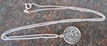 Vintage Hallmarked 925 Silver Chain and Pendant - Made in Italy