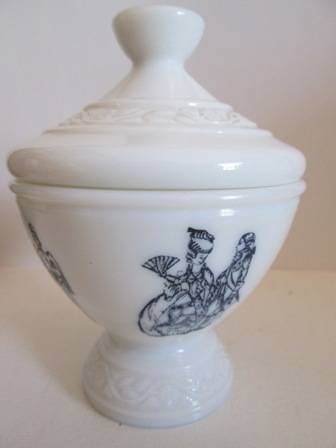 Decorative Container with Victorian Imprints