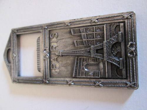 Superb Metal Paris Souvenir with Raised Detail Bottle Opener