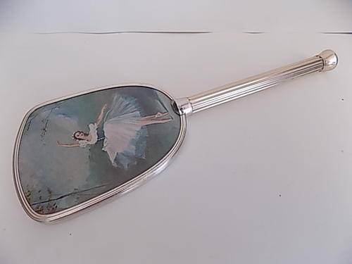 Gorgeous Art Print of Ballerina Metal Hand Held Mirror