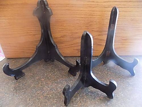 Set of Three Different Size Plate Stands