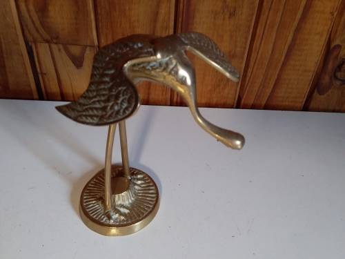 Small Brass Stork