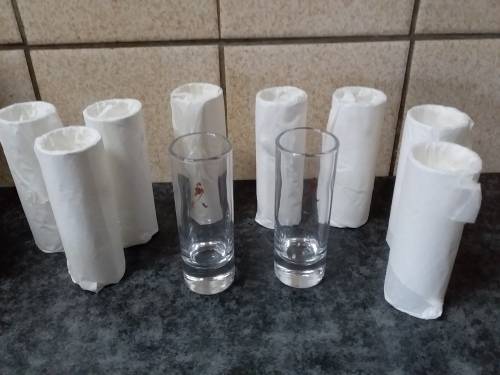 10 x Shot Glasses with Heavy Bottom