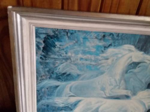 Framed Trechikoff Print of Horses