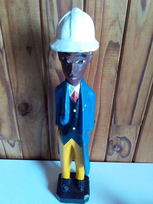 Carved Wooden `Dumb` Waiter Figurine