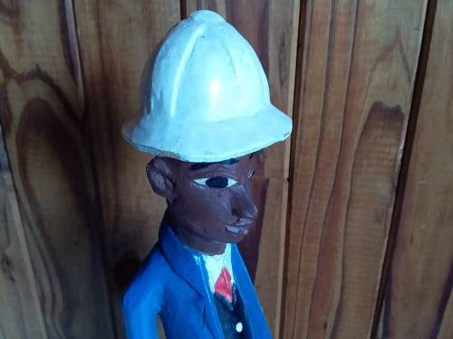 Carved Wooden `Dumb` Waiter Figurine