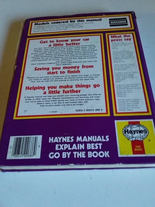 Ford Escort Owners Workshop Manual