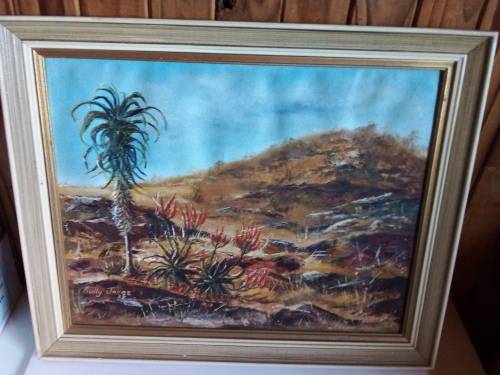 Old Landscape Oil Painting by South African Artist