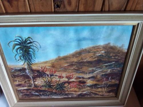 Old Landscape Oil Painting by South African Artist