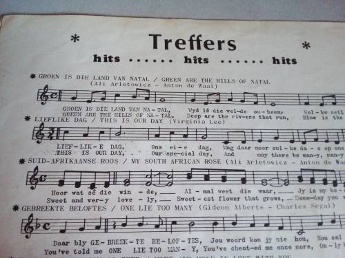 1968 Music Sheet - Groen Koringlande