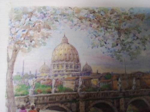 Unframed Painting by Italian Artist F. Neri