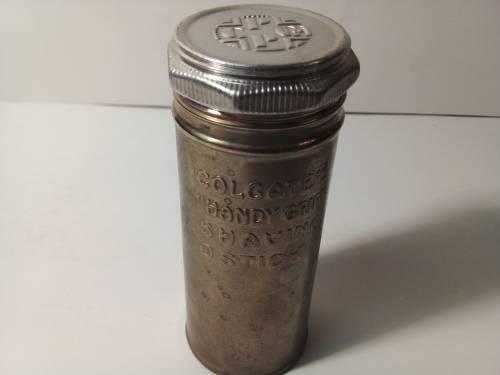 Vintage Metal Canister  - Colgate`s `Handy Grip` Shaving Stick