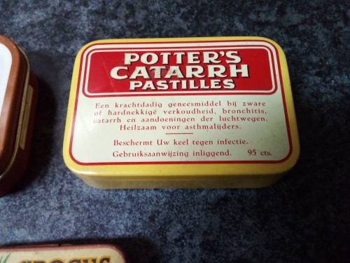 Three Small Medical Related Vintage Tins
