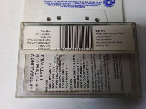 Travelling Wilburys Vol 3 Music Cassette Tape
