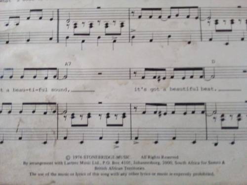 Two Old Music Sheets - Paul Simon and Neil Diamond