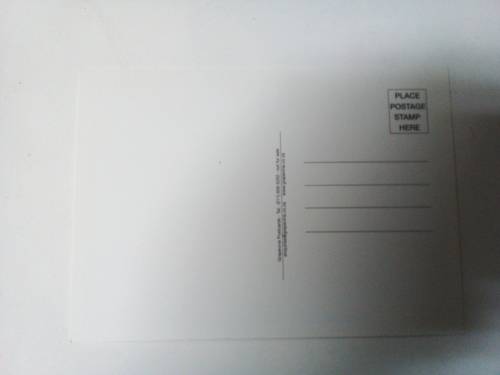 Unposted Postcard SA Flag