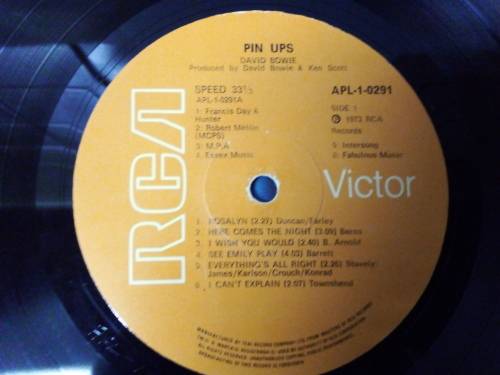 1973 Bowie Pin Ups Vinyl LP