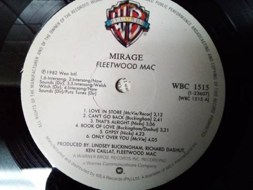 Fleetwood Mac - Mirage Vinyl LP 1982