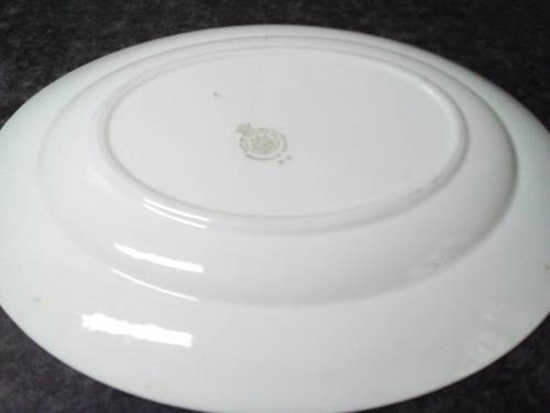Vintage Large Alfred Clough Satin White Platter