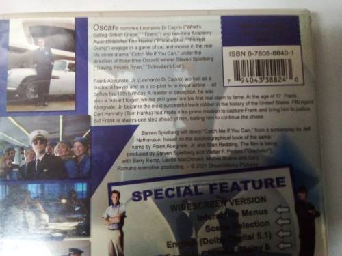 Catch Me If You Can DVD Movie