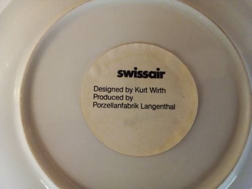 Vintage Swiss Air Souvenir Dish