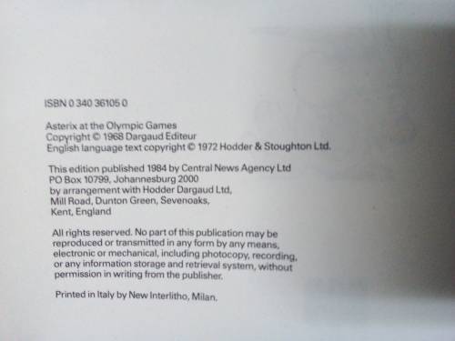 1984 Three in One Asterix - The Champion