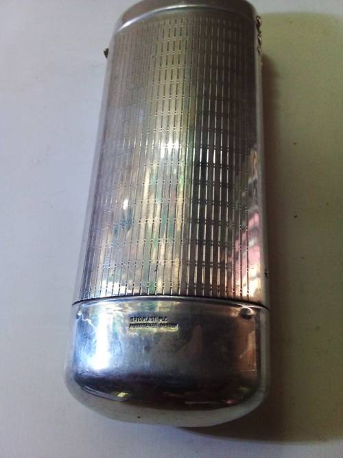 Vintage Optoplast Tin with Vintage Clamps