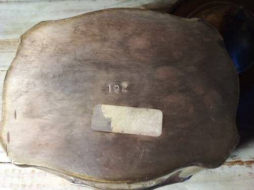 Vintage Silver Plate Tea Caddy?